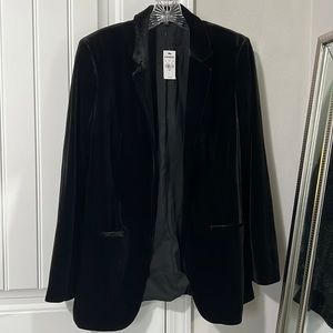 EXPRESS Velvet Blazer NEW with Tags, size Small, Black